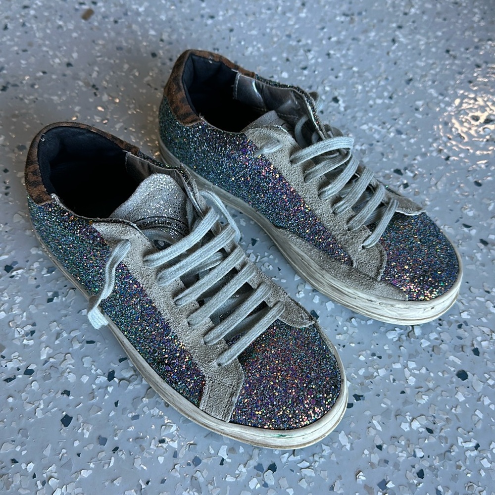 Women’s P448 glitter sneakers size 36 John style